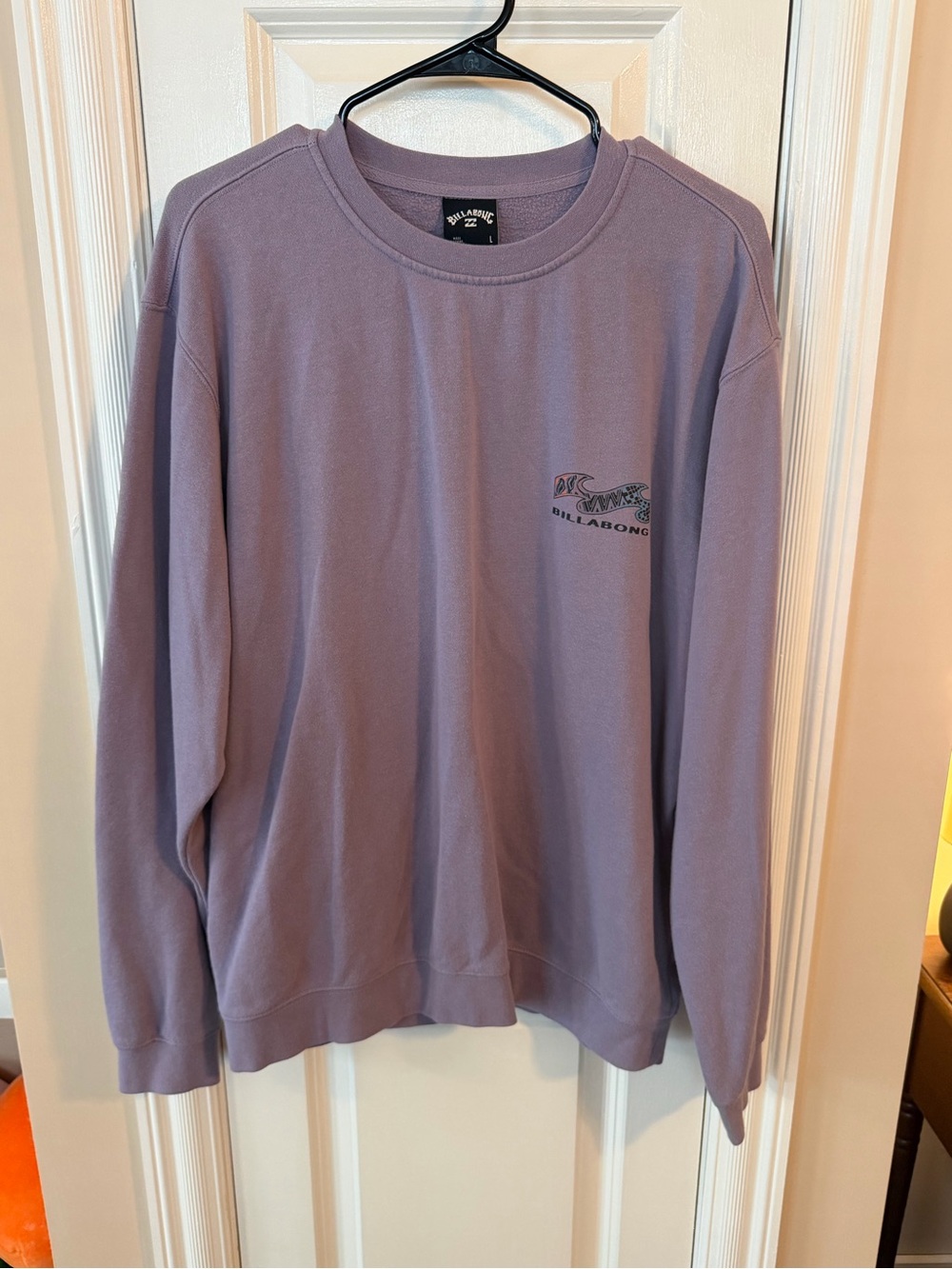 Billabong Men's Dusty Lavender Crewneck Sweatshirt
